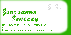 zsuzsanna kenesey business card